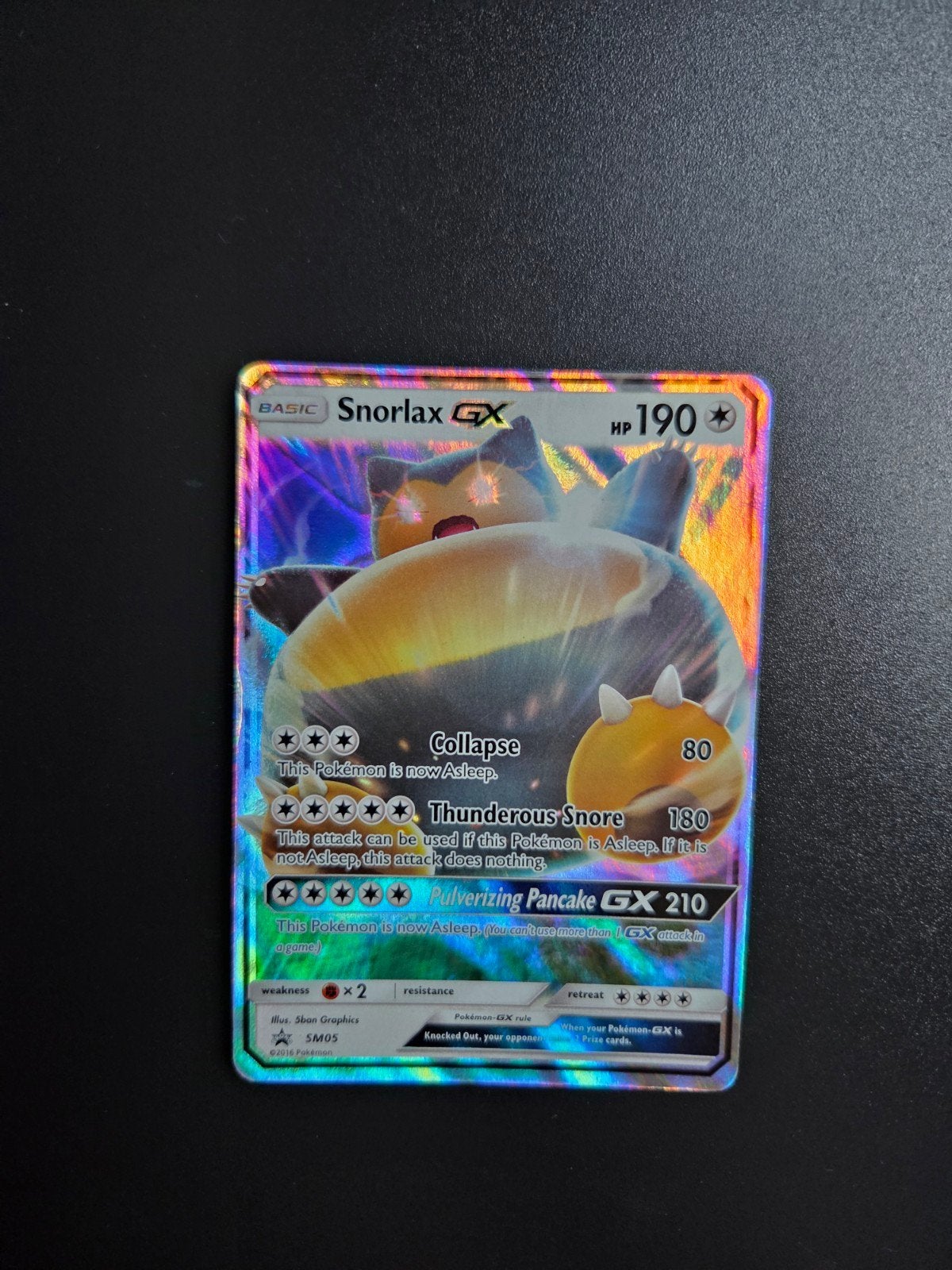 Snorlax GXSM05 Pokemon Promo, Ophalen of Verzenden, Zo goed als nieuw, Booster, Foil