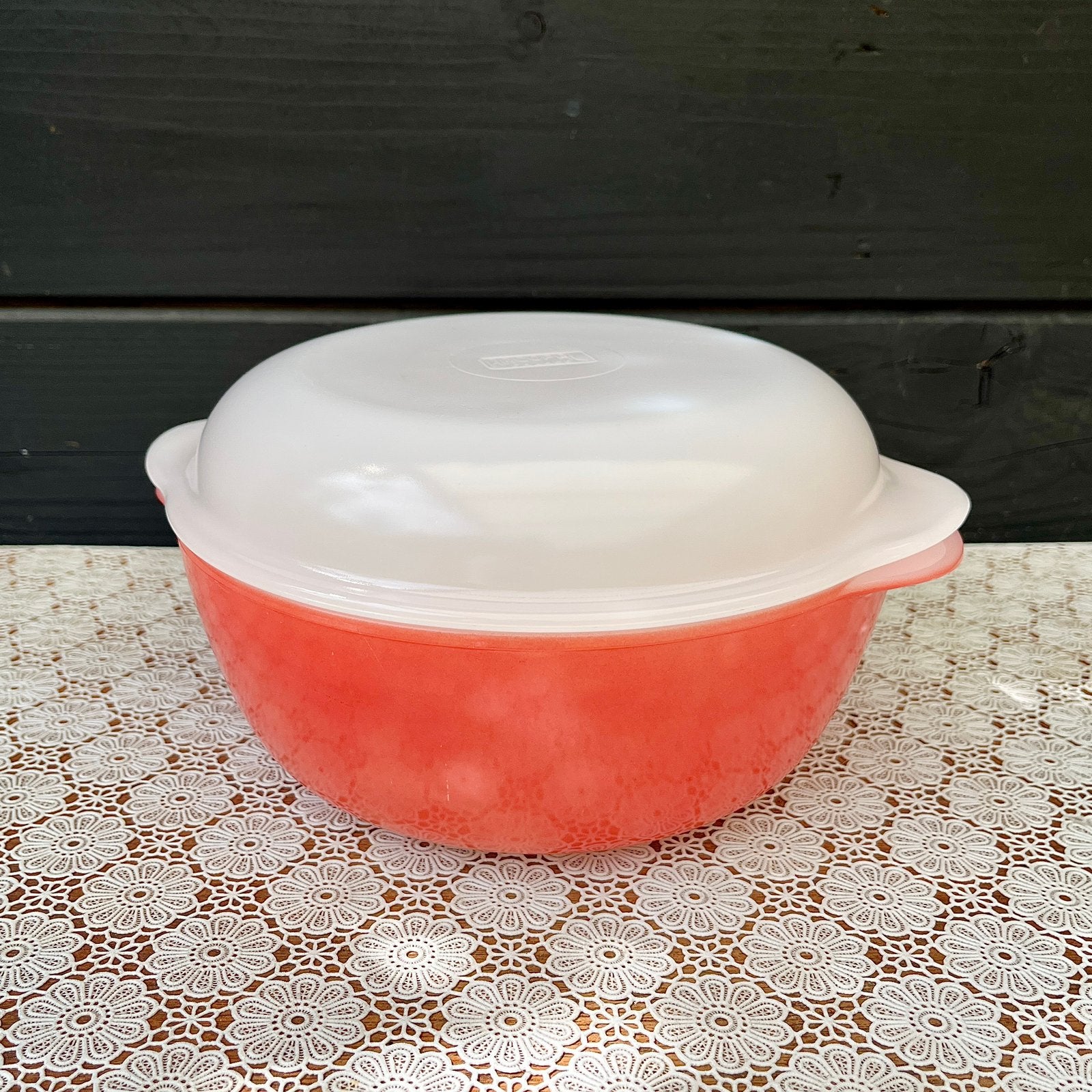 Vintage Arcopal ovenschaal koraal, Ophalen of Verzenden, Huis en Inrichting