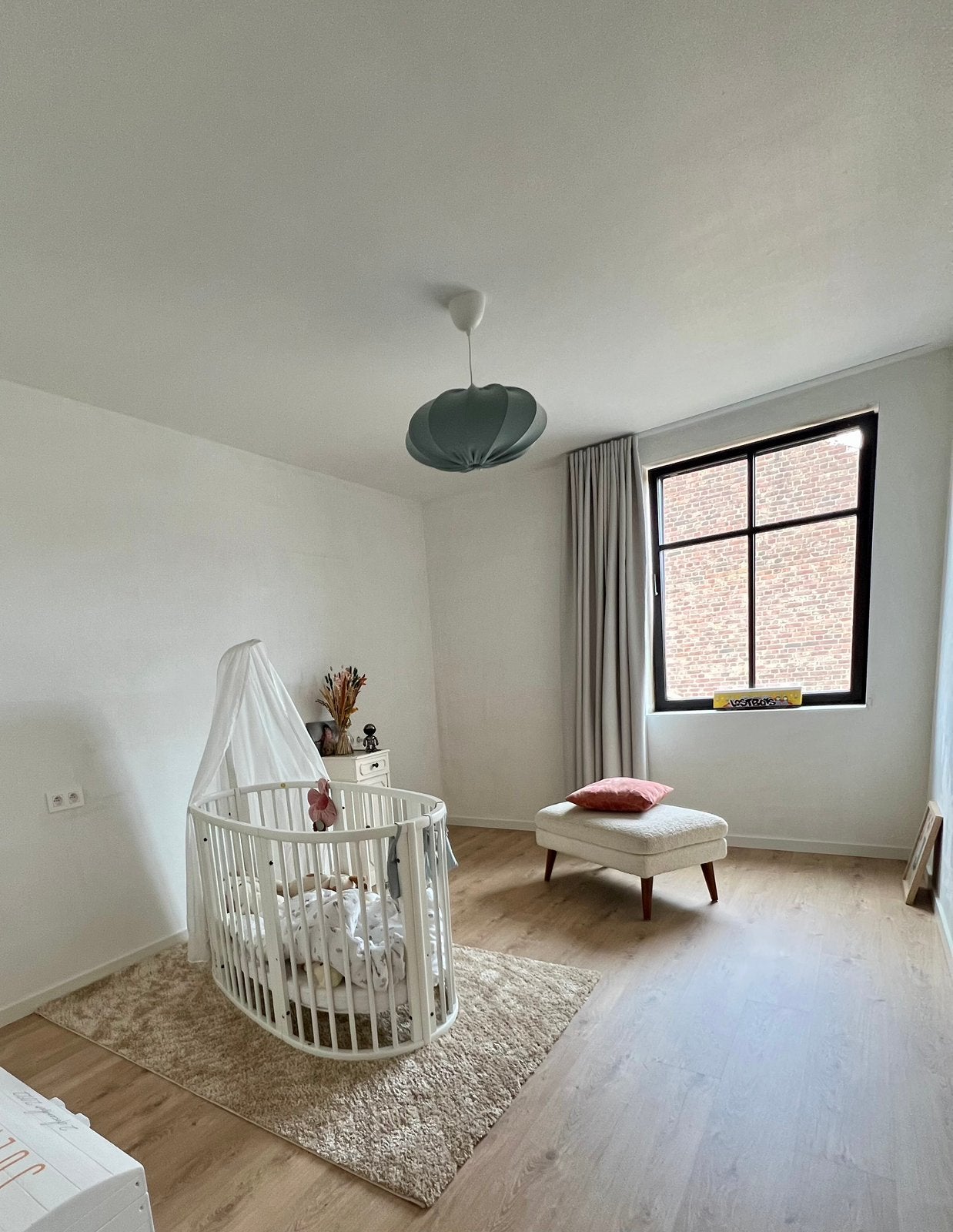 Stokke sleepi mini + uitbreiding + piekstok + hemel wit, Ophalen, 85 tot 100 cm, Gebruikt, Minder dan 140 cm
