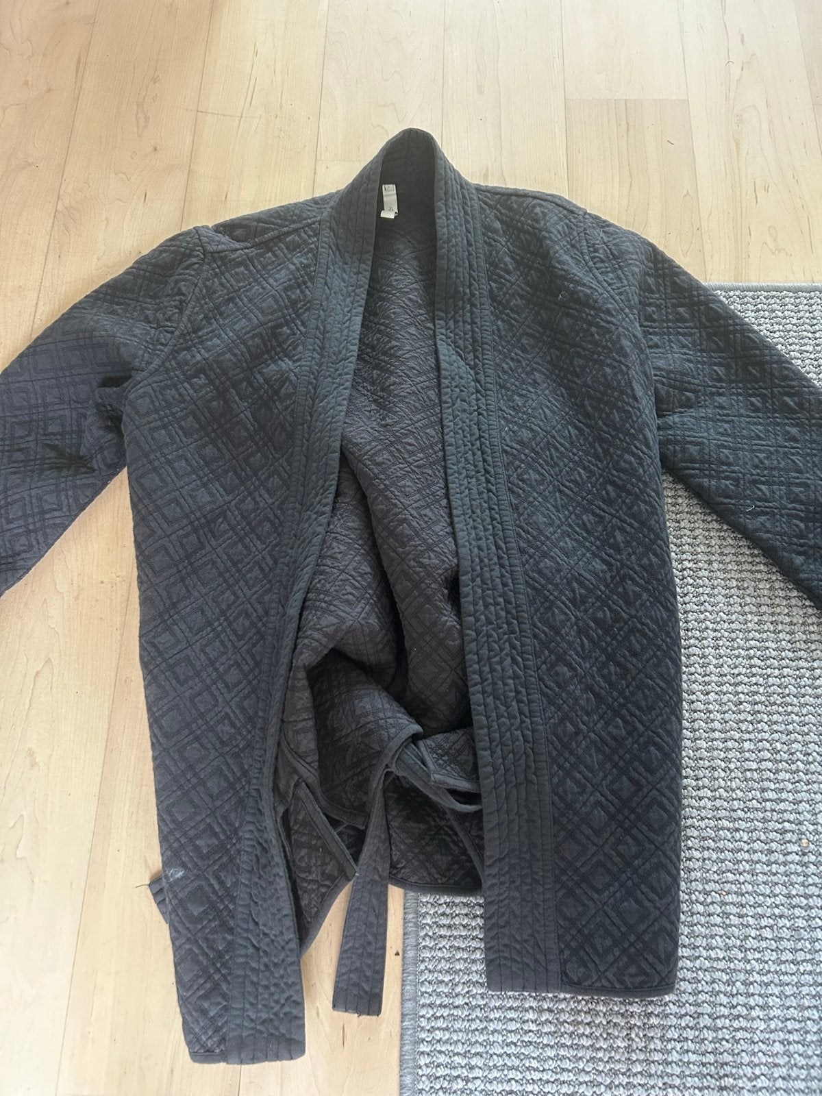 Sissy Boy Kimono Jasje met Centuur - Antraciet - Maat L, Ophalen