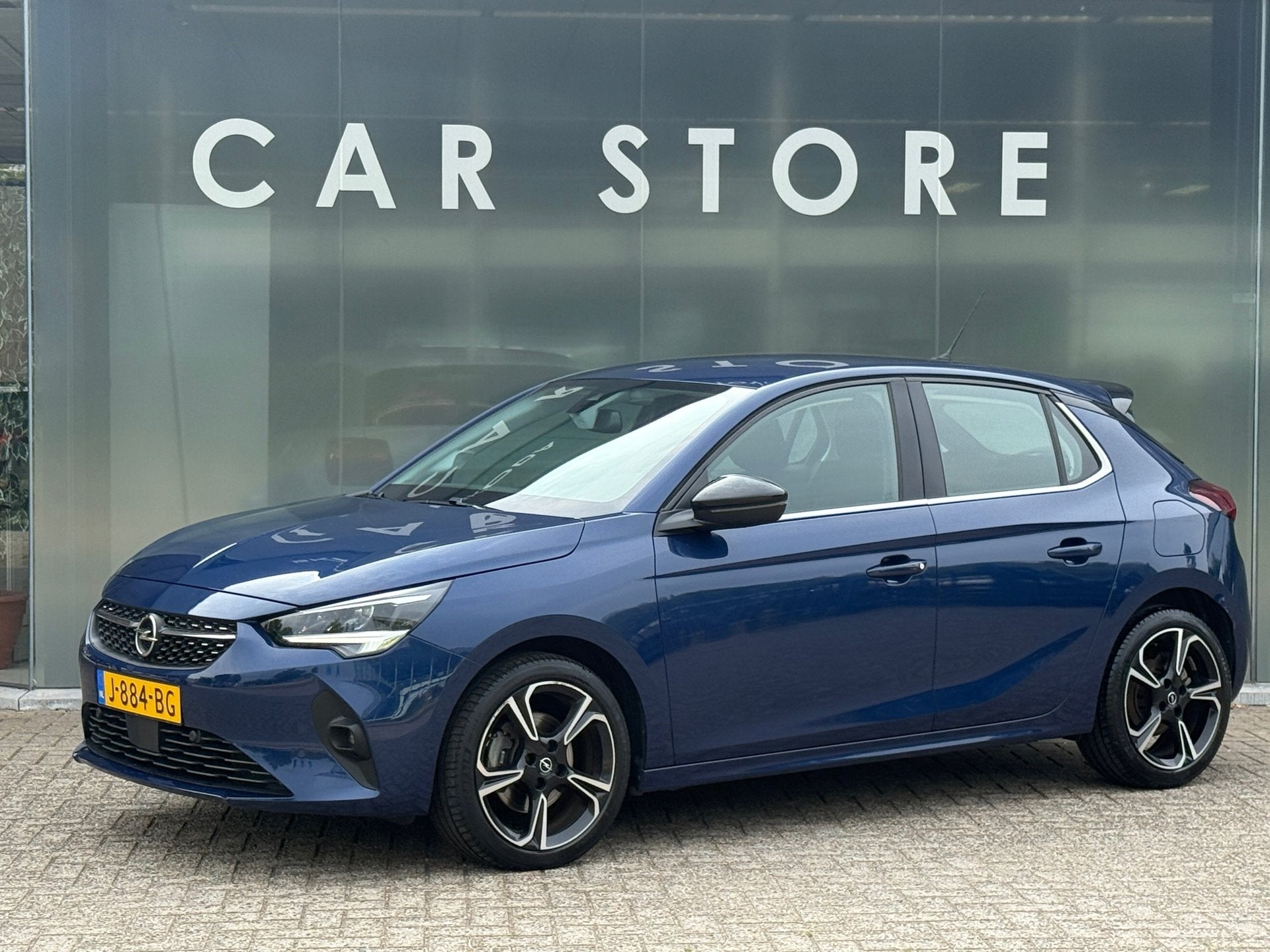 Opel Corsa 1.2 Automaat Elegance Navi|PDC V+A|Camera|Dealer, Gebruikt, Blauw, Origineel Nederlands, 3 cilinders
