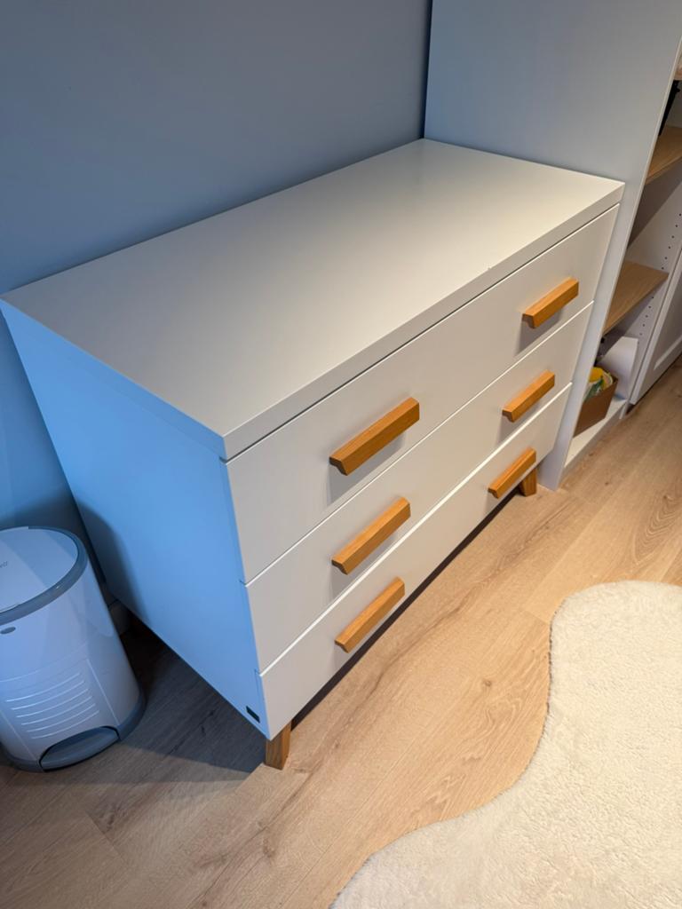 TWF commode wit, Ophalen, 50 tot 70 cm, 100 cm of meer, 90 tot 105 cm