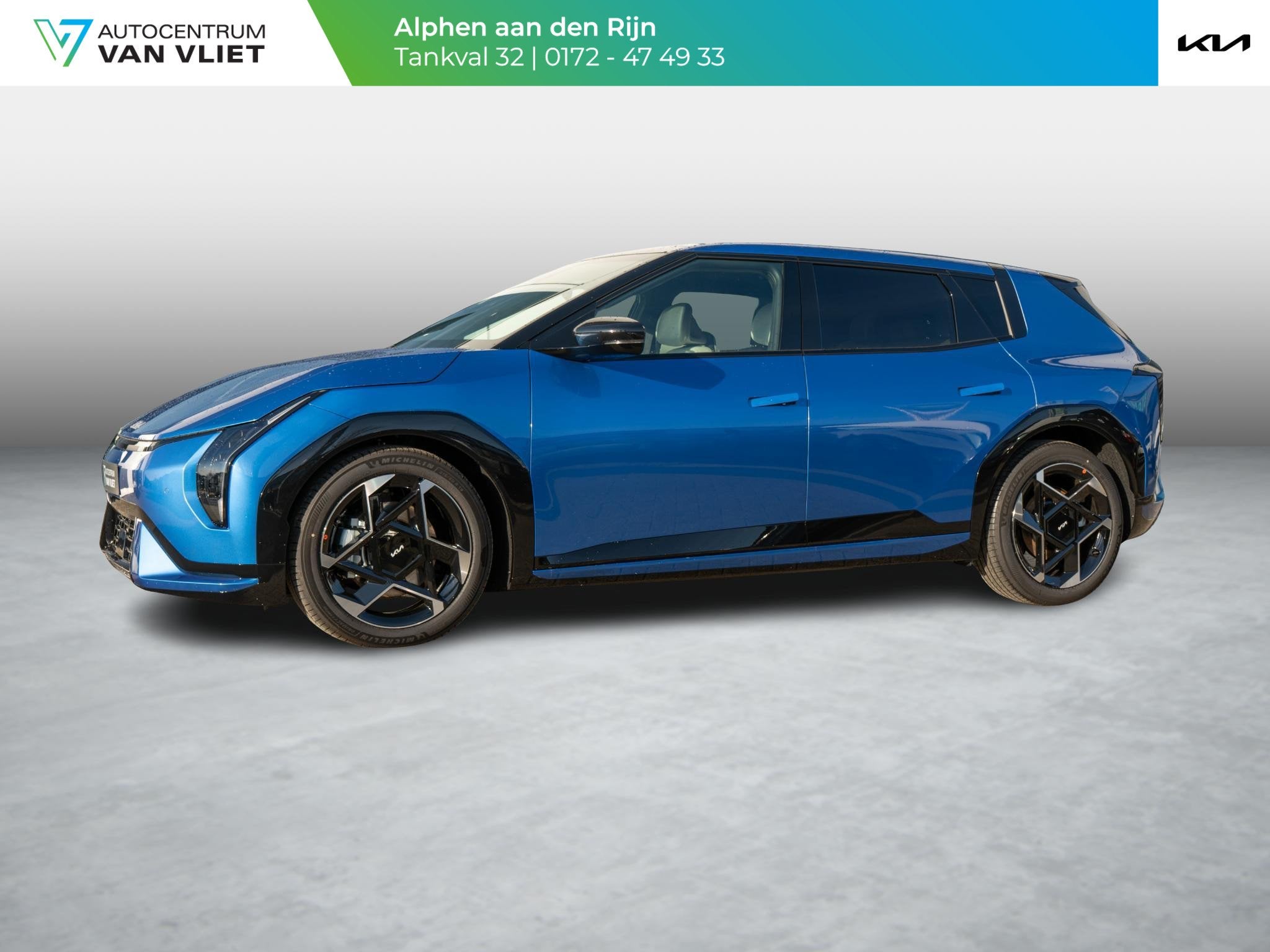 Kia EV4 GT-Line 81.4 kWh | Actieprijs* | Uit Voorraad leverb, Auto's, 81 kWh, 510 min, Blauw, 204 pk