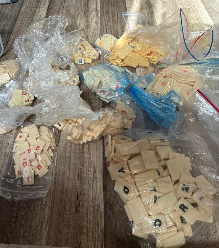 Losse Rummikub stenen € 0,25 p/s, Hobby en Vrije tijd, Ophalen of Verzenden, Zo goed als nieuw