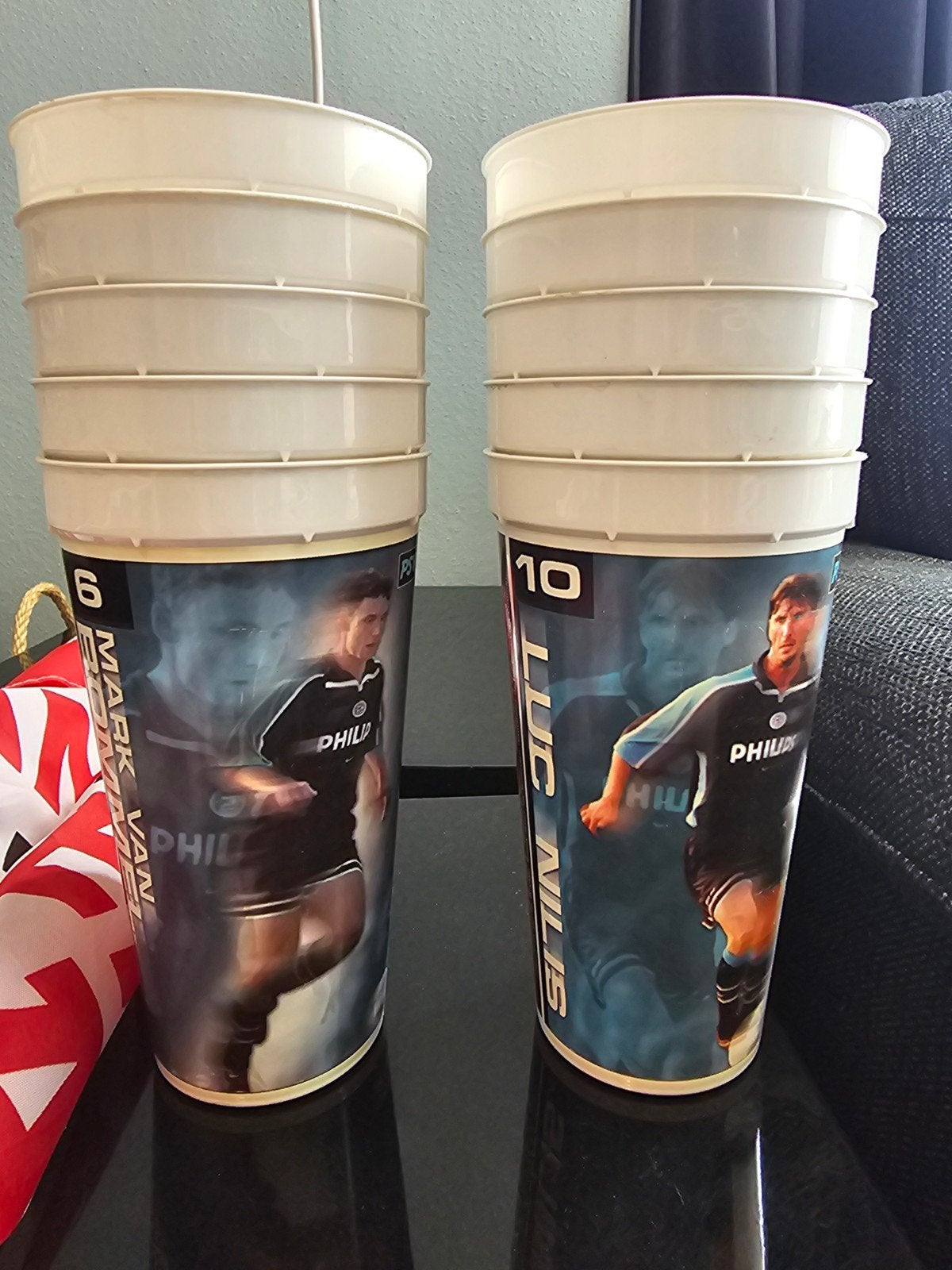PSV bekers en vlaggen, Ophalen of Verzenden, Zo goed als nieuw, PSV, Overige typen
