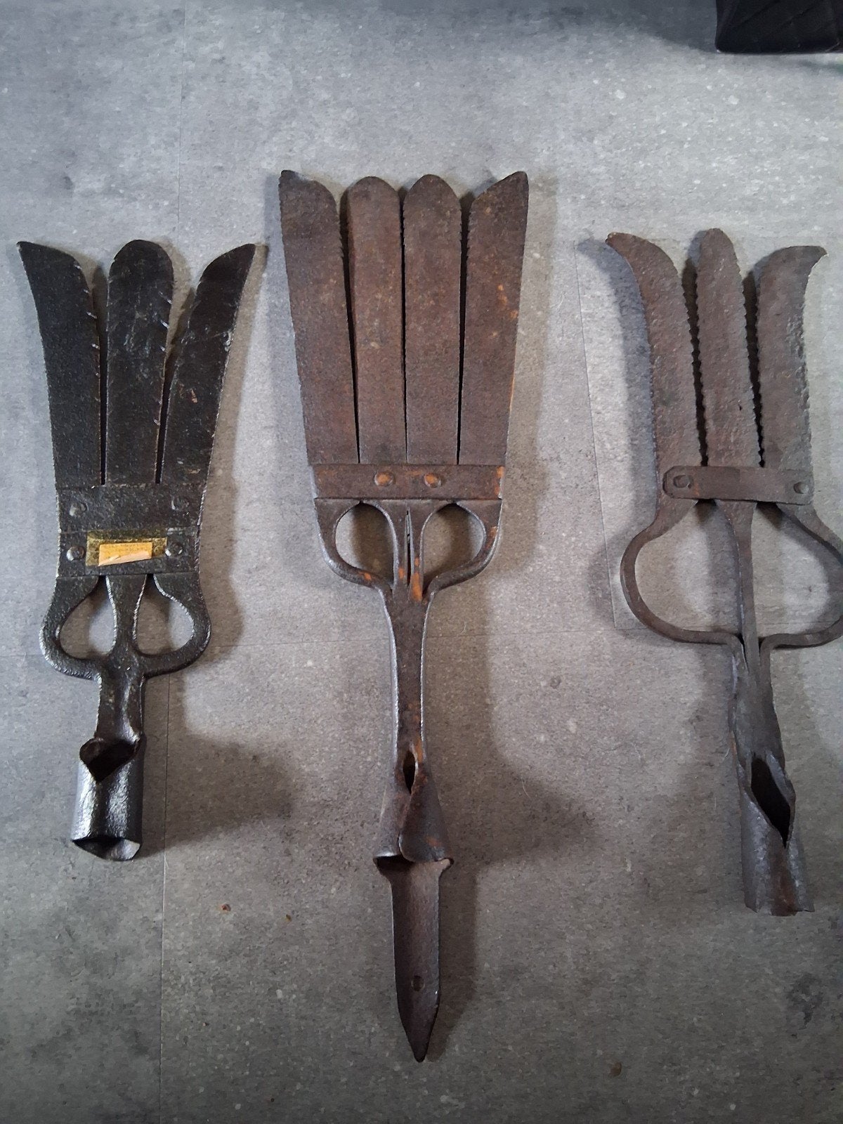 Antieke  palingsteker  (3 stuks) - Historisch Gereedschap, Antiek en Kunst, Ophalen of Verzenden