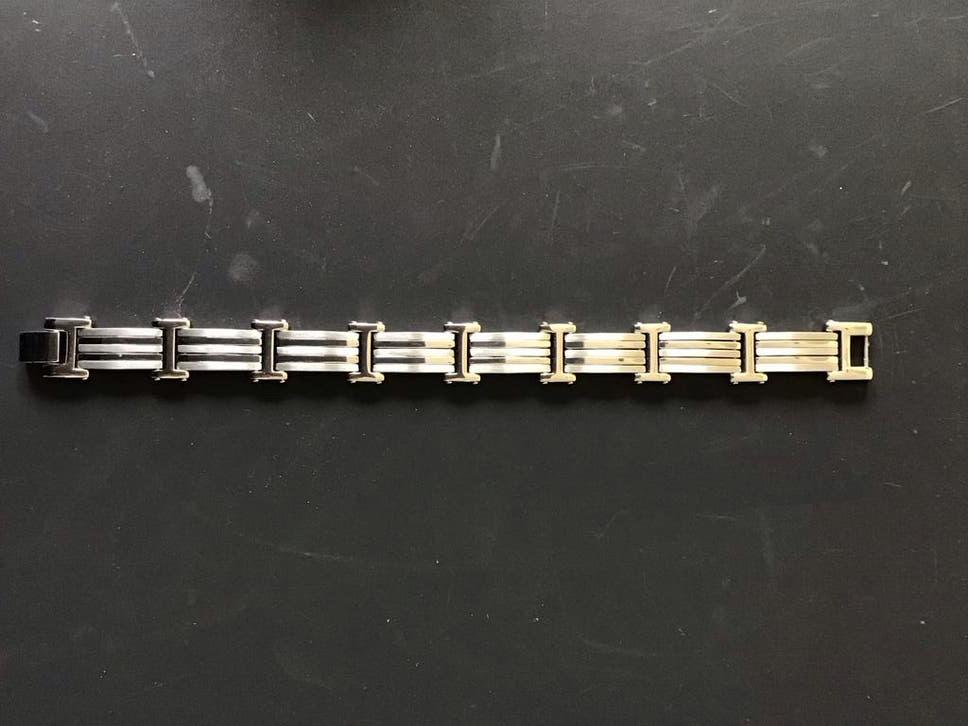 Stalen heren armband - mat & glanzend -, Sieraden, Tassen en Uiterlijk, Armbanden, Ophalen of Verzenden, Nieuw, Zilver, Staal