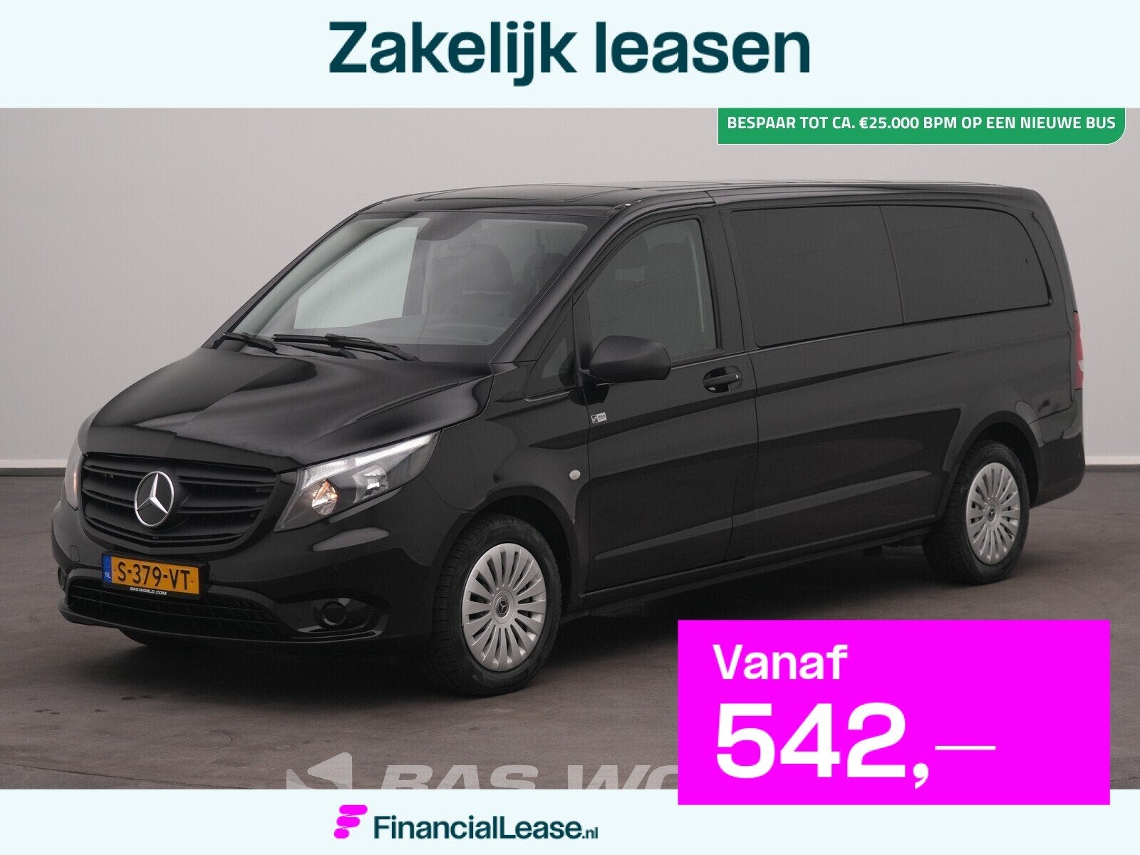 Mercedes Vito 114 Incl.BPM/Ex.BTW Personenvervoer Automaat 9, Automaat, 136 pk, Gebruikt, Euro 6