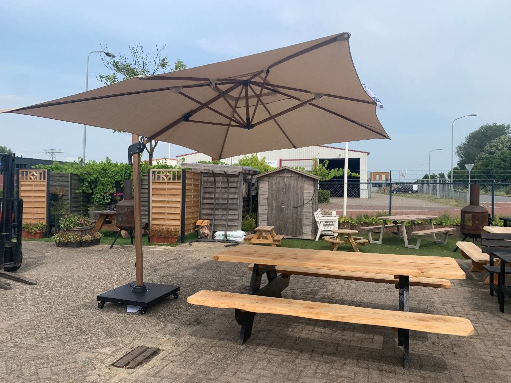 Zweef parasol Jamaica, Tuin en Terras, Ophalen, Kantelbaar, Nieuw, Zweefparasol