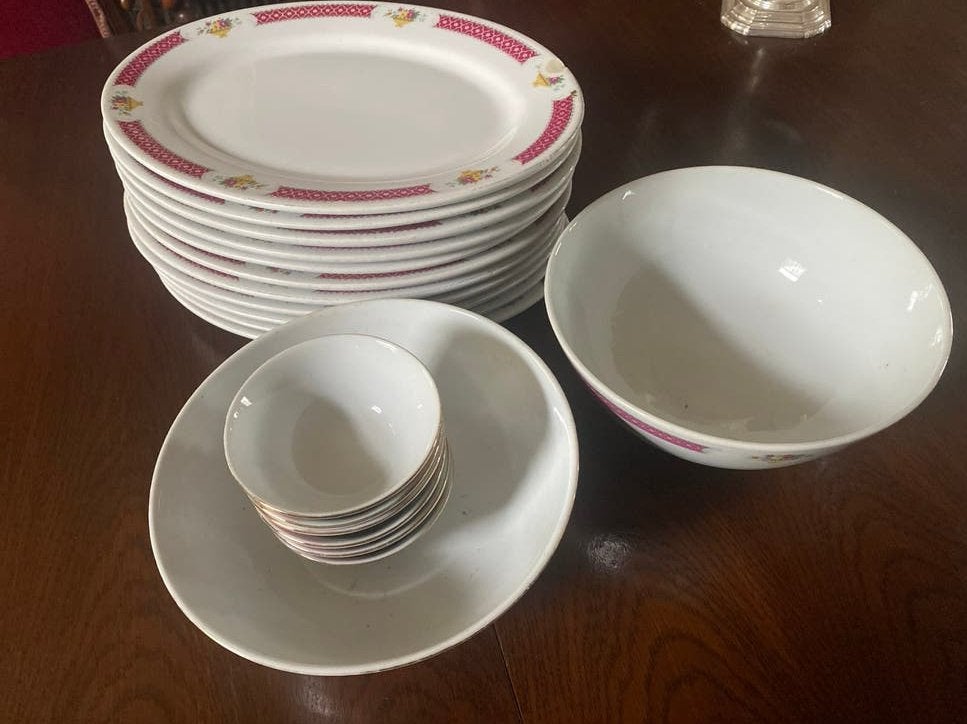 Vintage Chinees servies - 19-delig, Ophalen of Verzenden
