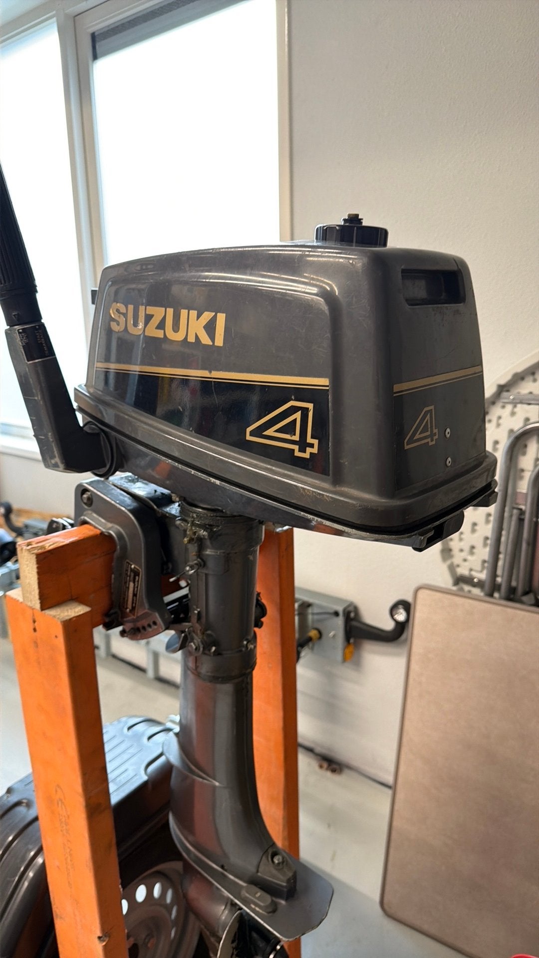 Suzuki kortstaart buitenboordmotor 4 PK, Watersport en Boten, Suzumar, Ophalen of Verzenden, Buitenboordmotor, Gebruikt