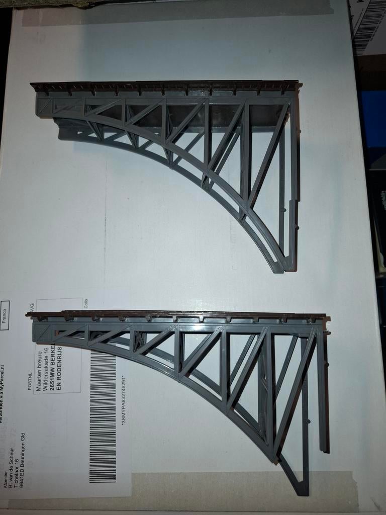 Brug in ho, Hobby en Vrije tijd, Modeltreinen | H0, Gebruikt, Jouef, Gelijkstroom of Wisselstroom, Brug, Tunnel of Gebouw