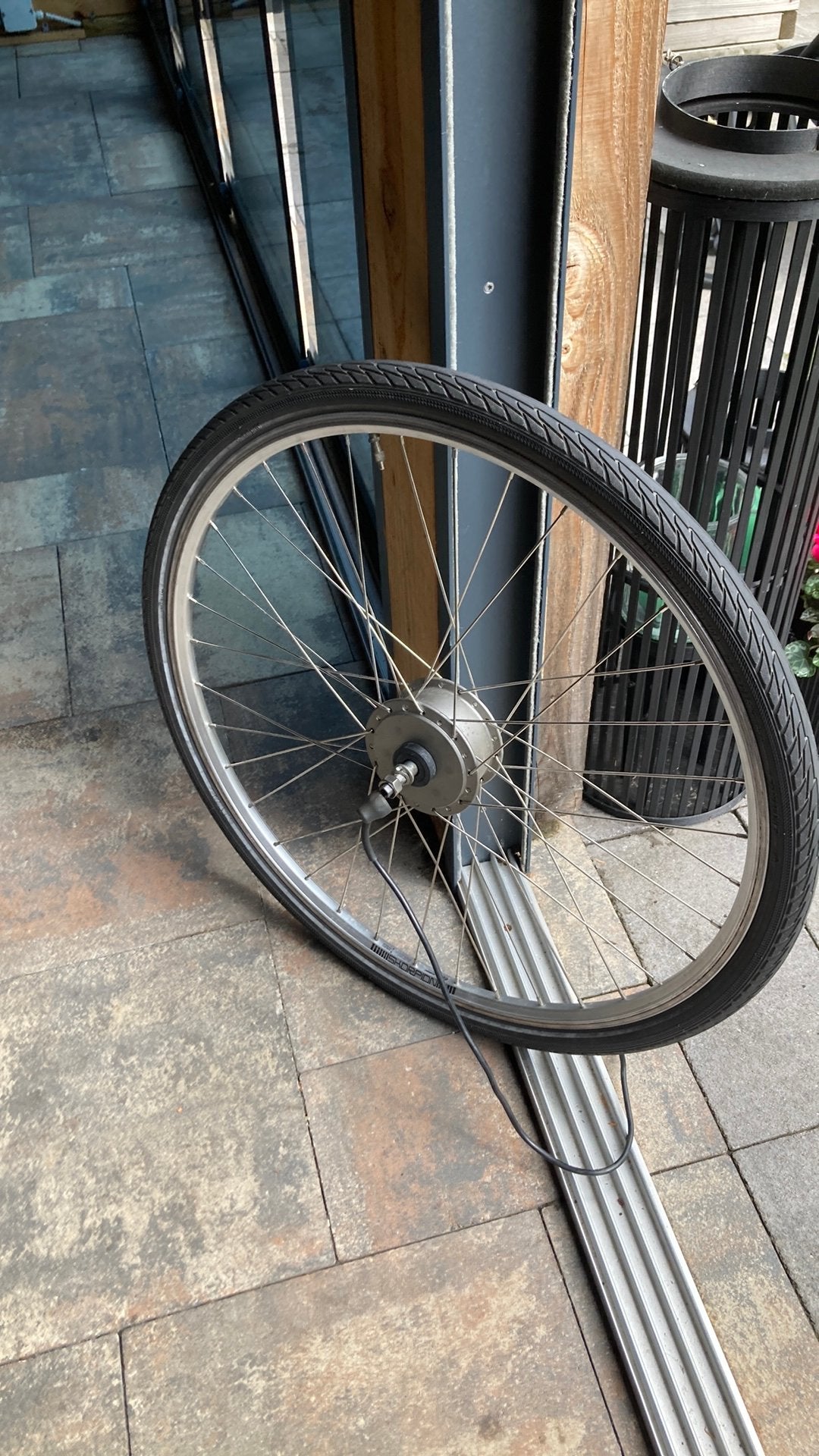 Voorwiel met motor Sparta F7e 36V 250W, Fietsen en Brommers, Fietsonderdelen, Ophalen, Zo goed als nieuw, Motor