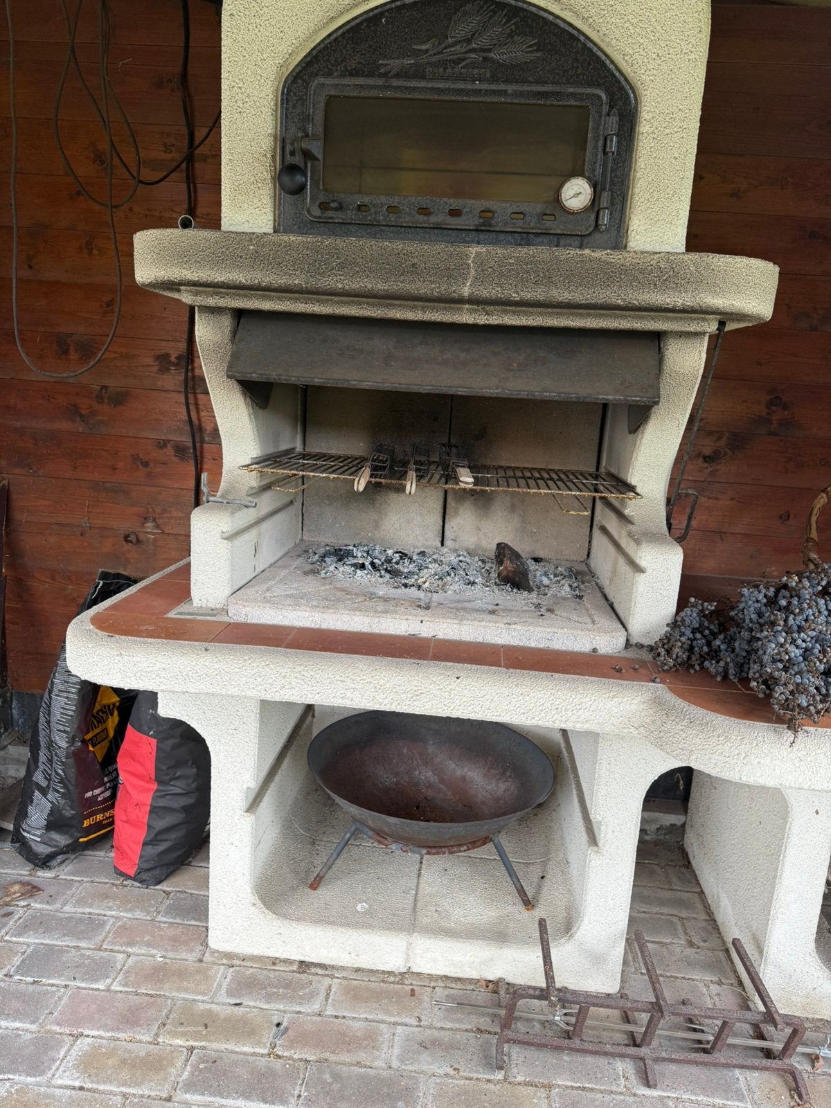Palazzetti oven MOET WEG!!, Ophalen, Gebruikt, Houtskool