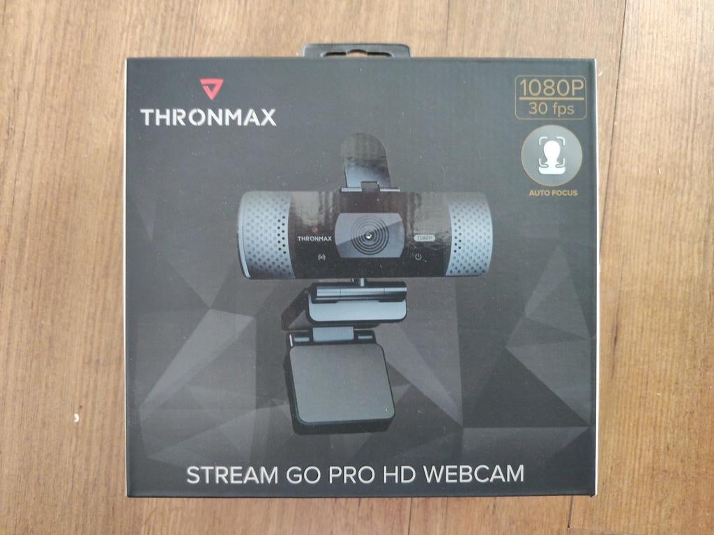Thronmax Stream Pro HD Webcam 1080p 30fps - Nieuw, Ophalen, Monitorclip, ChromeOS, Bedraad