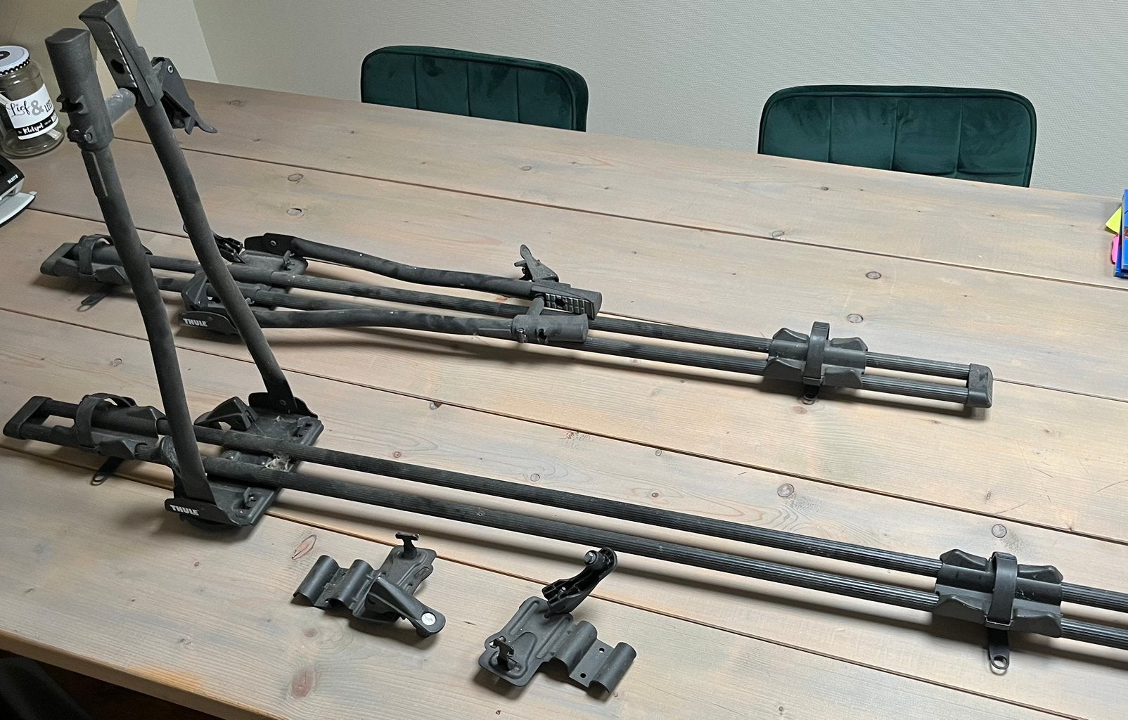 2 Thule fietsendrager met slot, Gebruikt, Ophalen of Verzenden, Dakdrager, 2 fietsen
