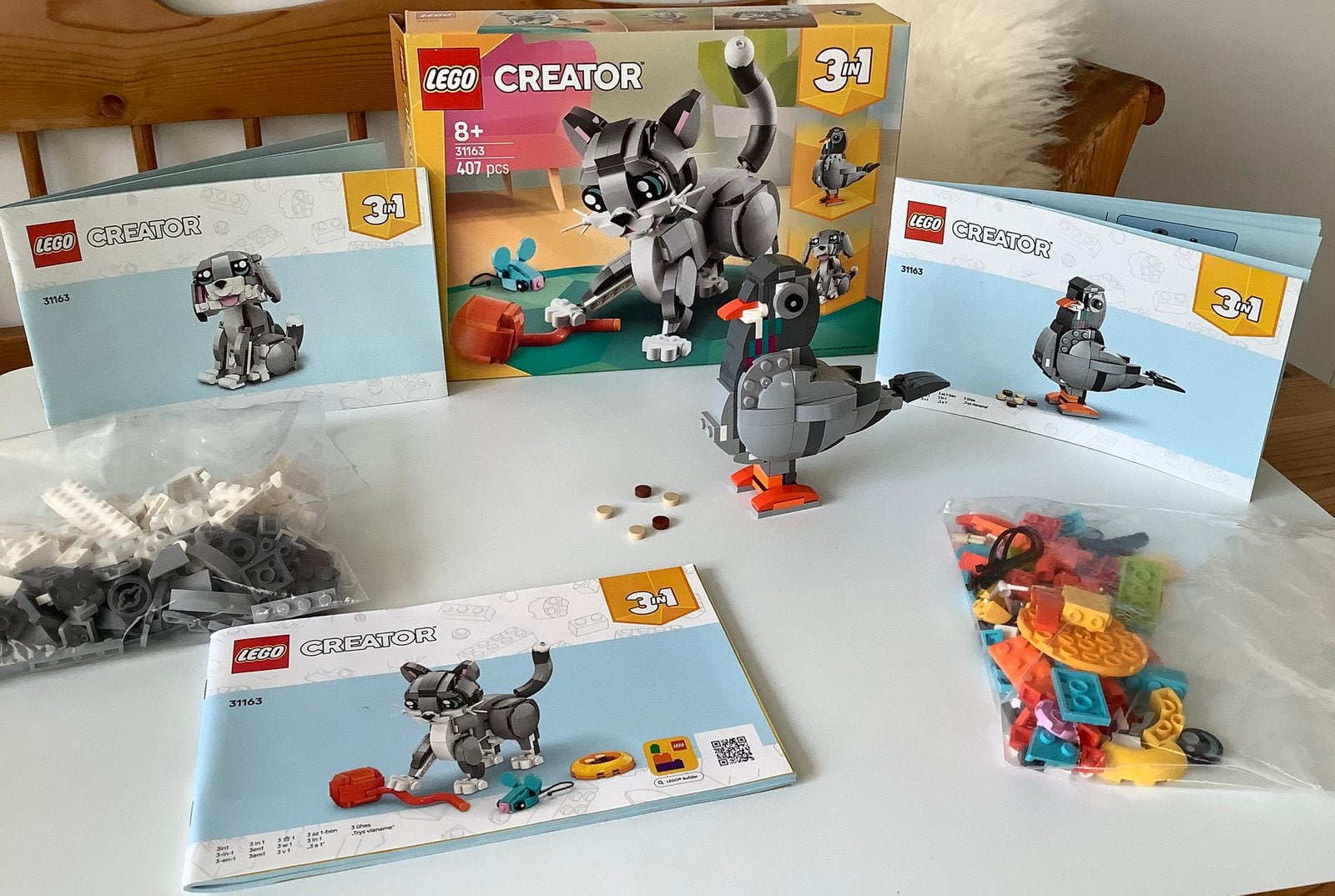 Z.g.a.n. LEGO Creator 3in1 Speelse kat dieren - 31163, Ophalen, Compleet, Lego, Zo goed als nieuw