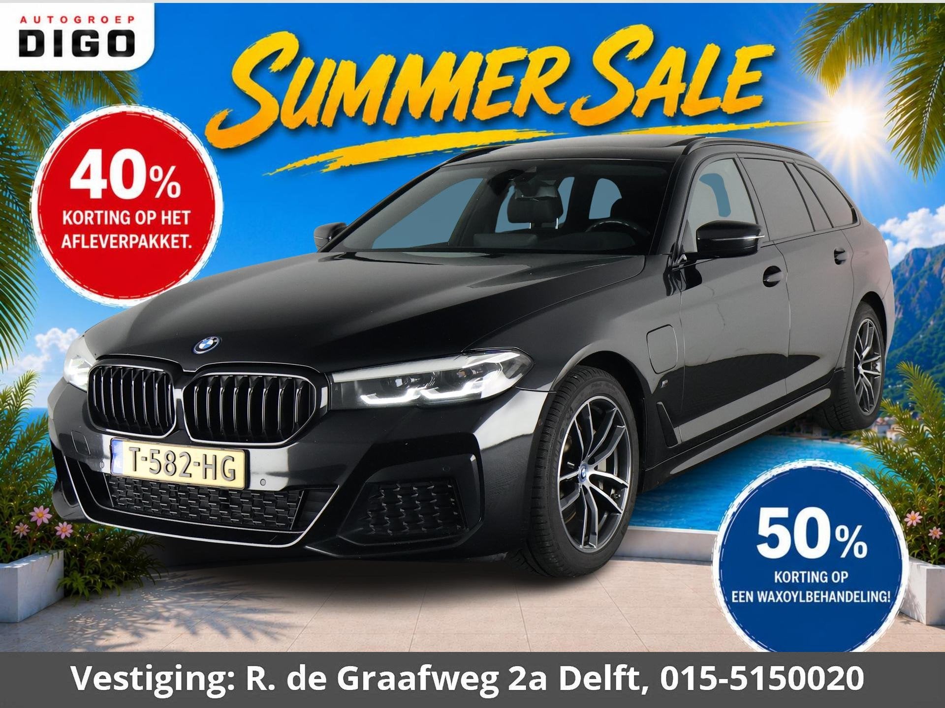 BMW 5-serie Touring 530e Business Edition Plus M-Pakket | St, Auto's, Achterwielaandrijving, Gebruikt, 4 cilinders, Alcantara