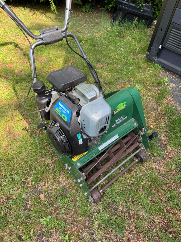 Masport Olympic 400, Tuin en Terras, Grasmaaiers, Ophalen, Gebruikt, Opvangbak, Benzine-grasmaaier