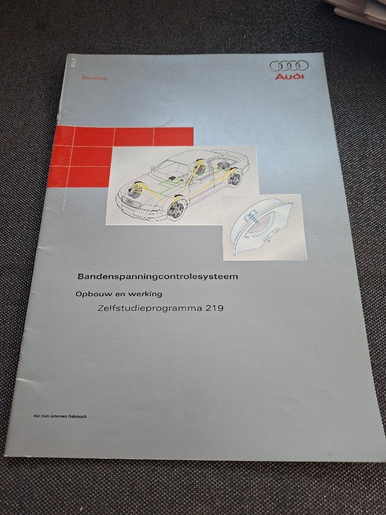 Service training audi bandenspanningscontrolesysteem, Auto diversen, Handleidingen en Instructieboekjes, Ophalen of Verzenden