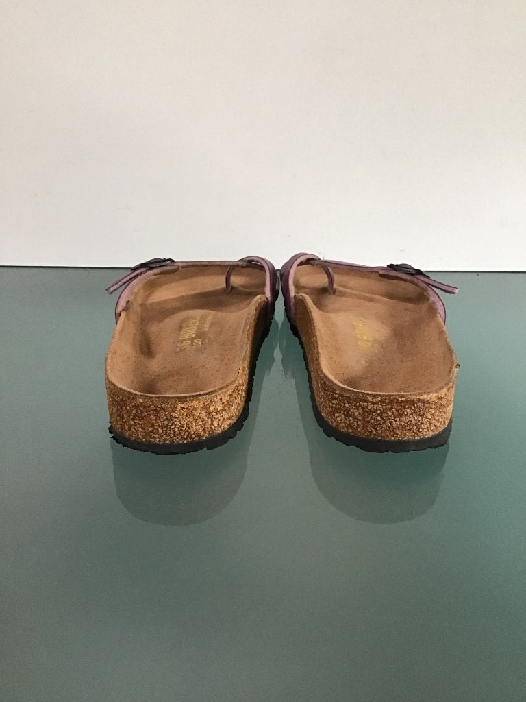 Birkenstock 36 Piazza | paarse slippers | Gratis verzenden, Kleding | Dames, Slippers, Overige kleuren, Verzenden, Zo goed als nieuw