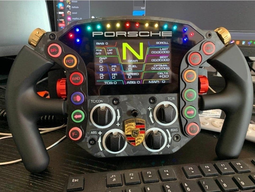 VPG V-RSPG Pro Porsche RSR simstuur – met spacer, Computers en Software, Ophalen, Zo goed als nieuw, Vpg