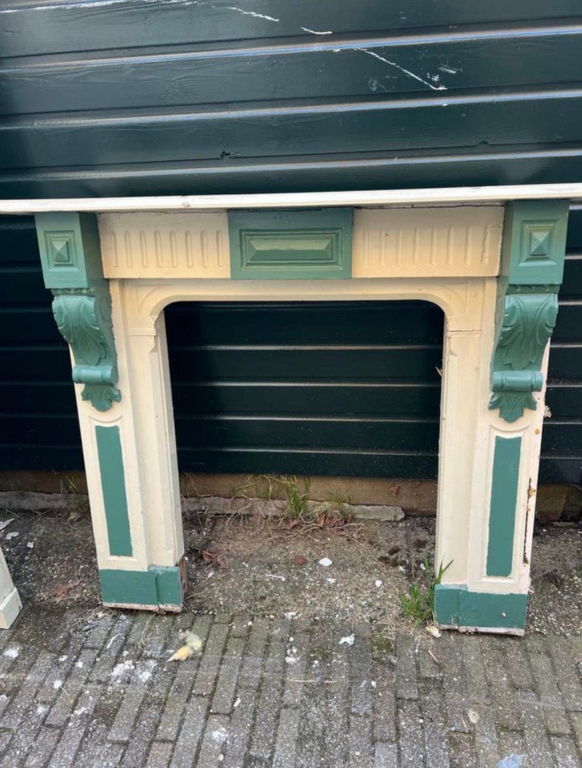 Oude authentieke houten schouw, Ophalen, Zo goed als nieuw, Vrijstaande haard, Houthaard