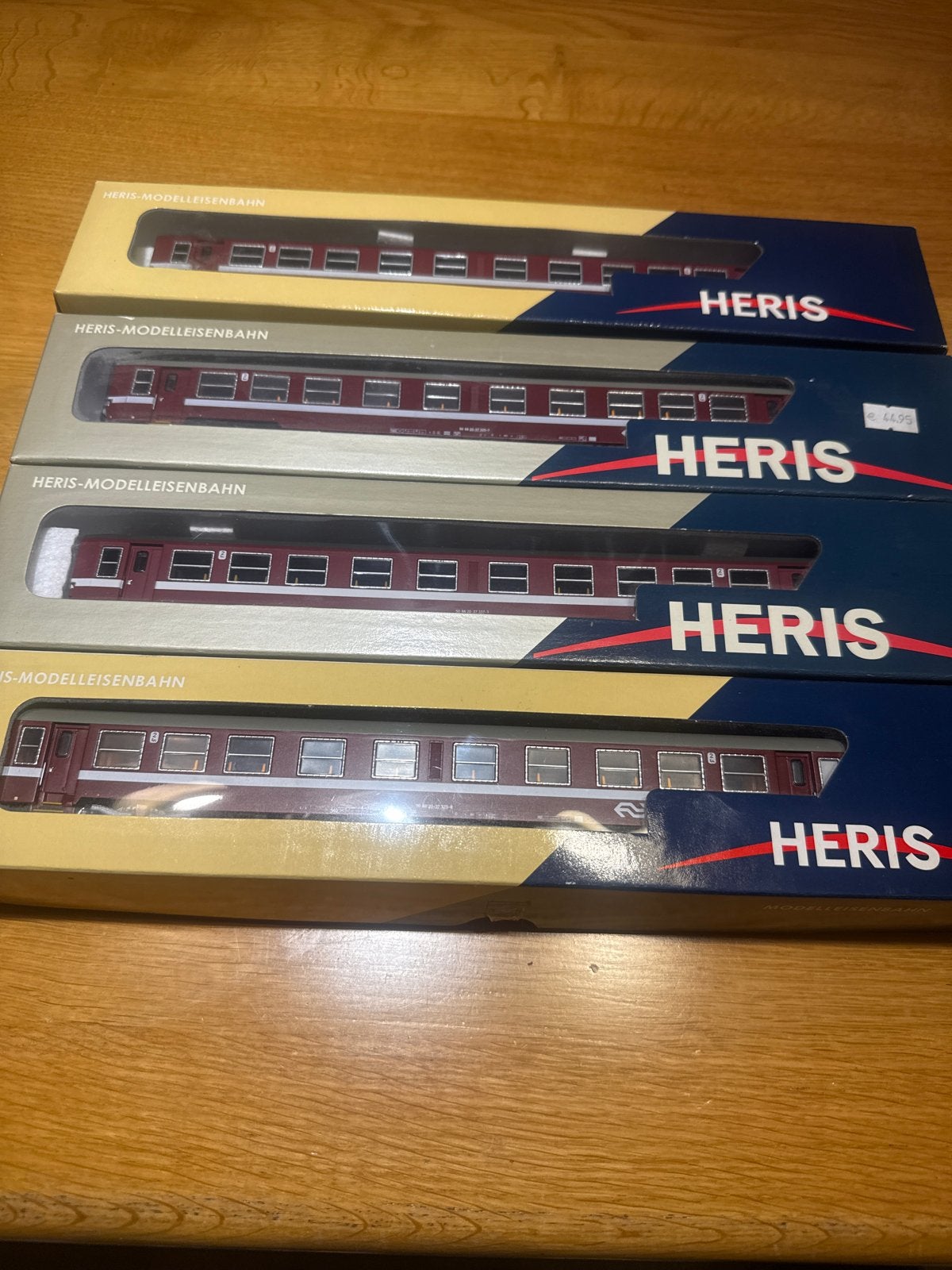 Heris– Complete stam van 4 NS K4-rijtuigen – Topstaat!, Wagon, Ophalen, Overige merken, NS