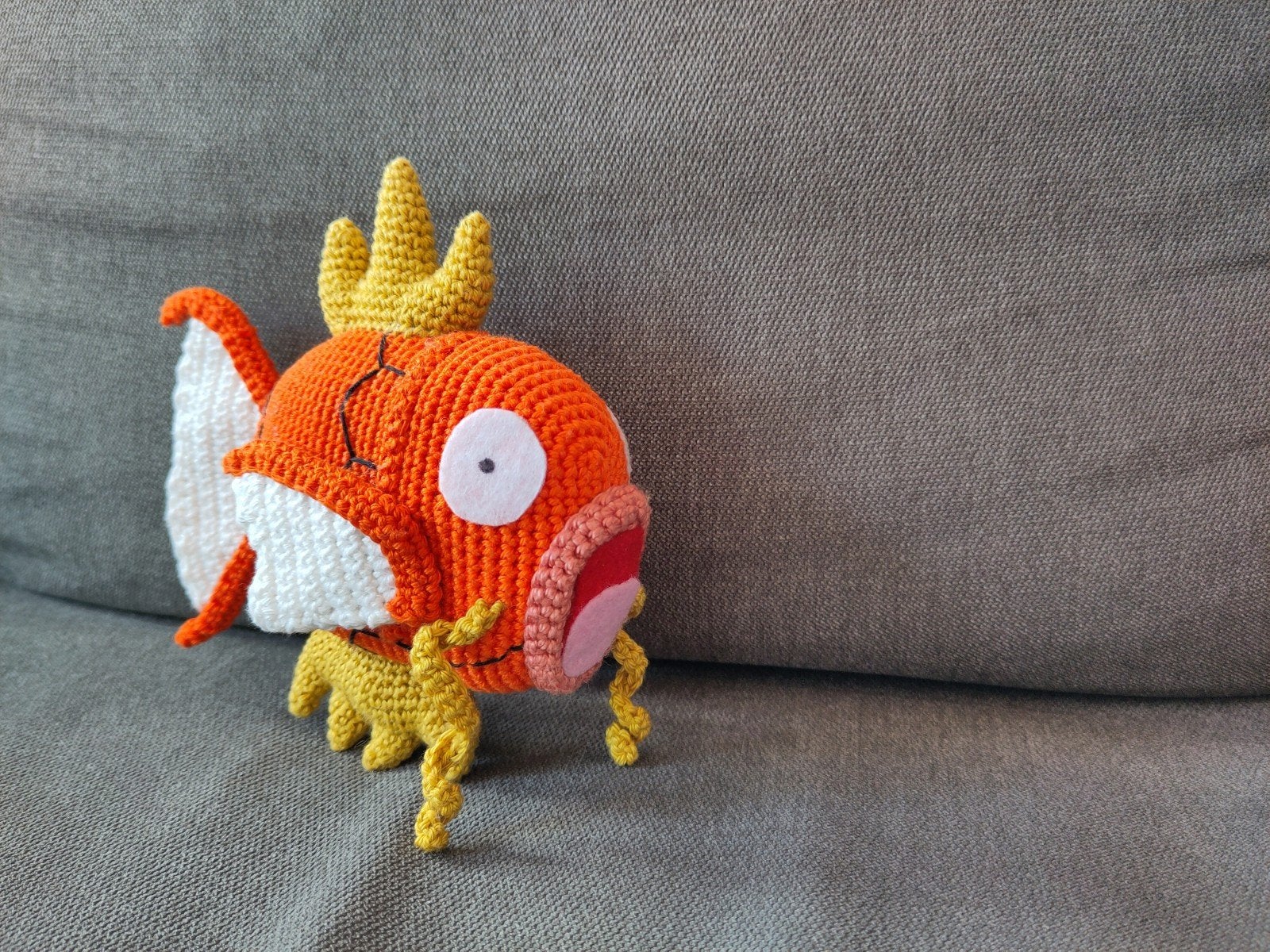 Magikarp Pokémon - Amigurumi knuffel, Oranje, Handgemaakt, Overige typen, Nieuw