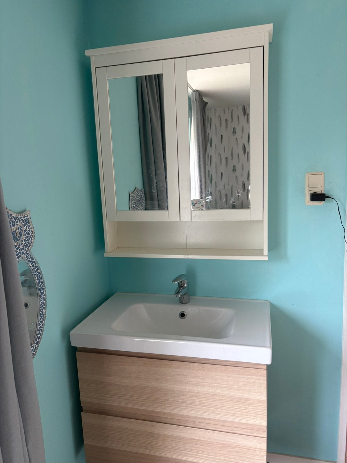 Wastafelmeubel, Huis en Inrichting, Badkamer | Badkamermeubels, Ophalen, Gebruikt, 50 tot 100 cm, Minder dan 100 cm