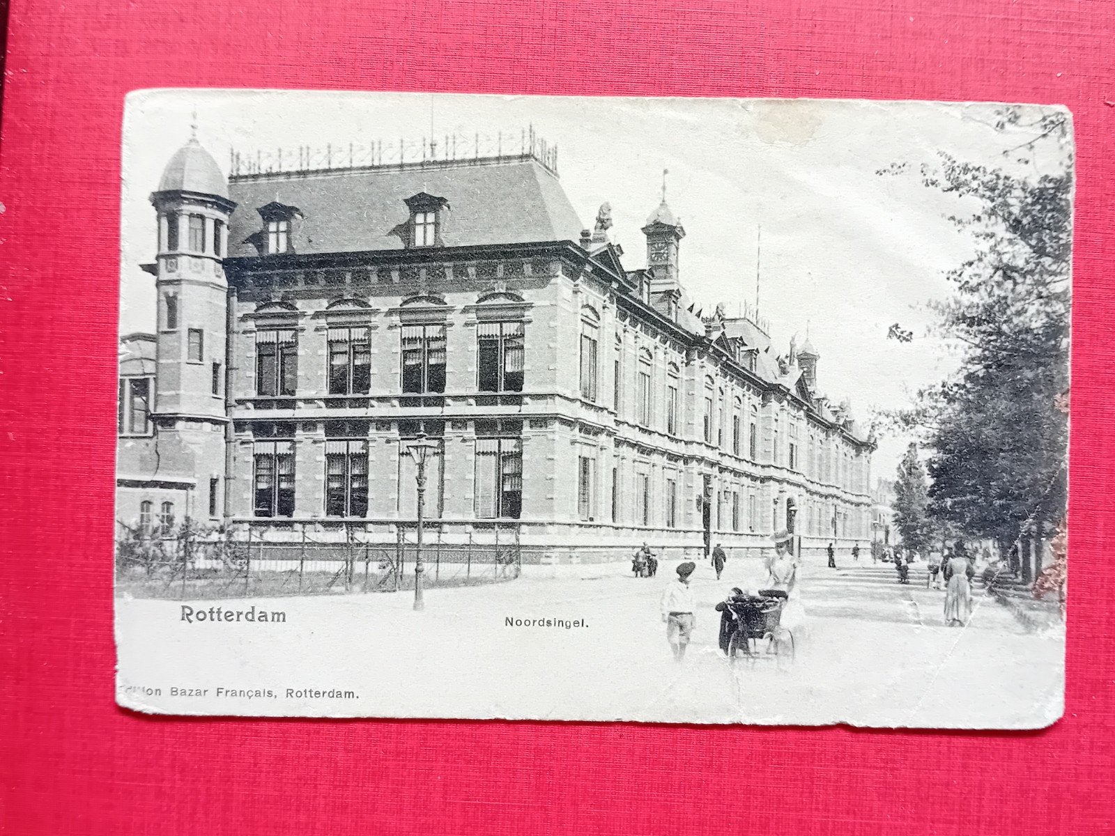 ansichtkaart Rotterdam Noordsingel - Gelopen, Ophalen of Verzenden, Voor 1920, Gelopen, Zuid-Holland