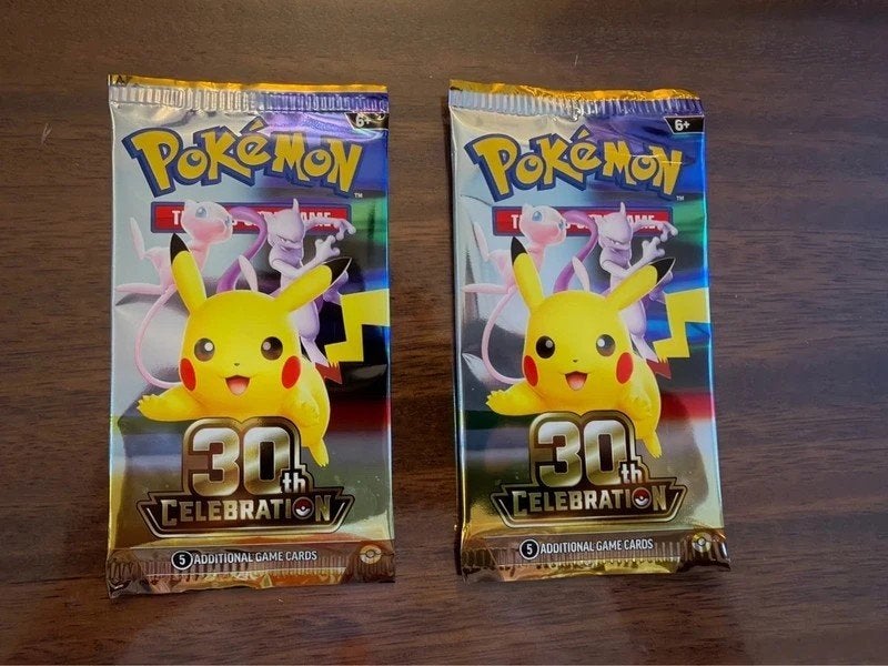 2x Pokemon 30th Celebration Booster Packs, Engels ongeopend, Ophalen of Verzenden, Nieuw, Booster