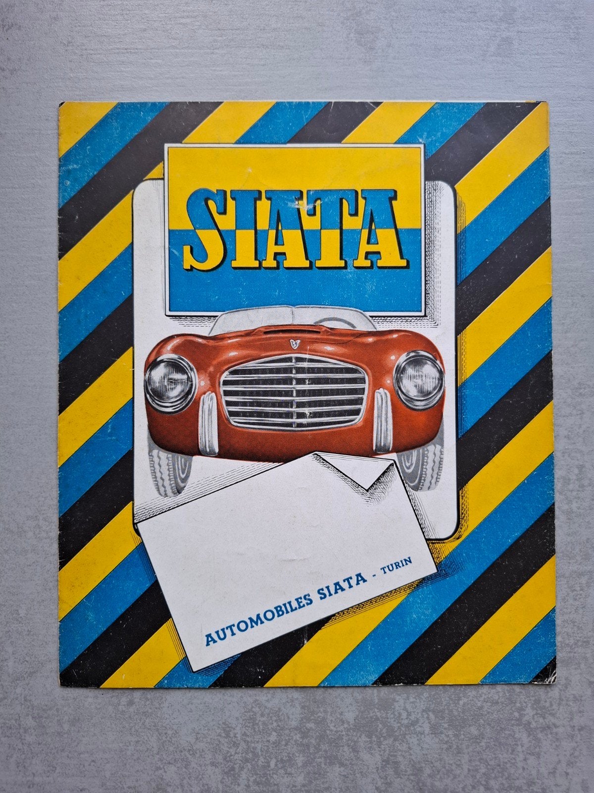 SIATA 1400 Gran Sport & 750 Spider folder - 1952, Ophalen of Verzenden, Gelezen, Overige merken