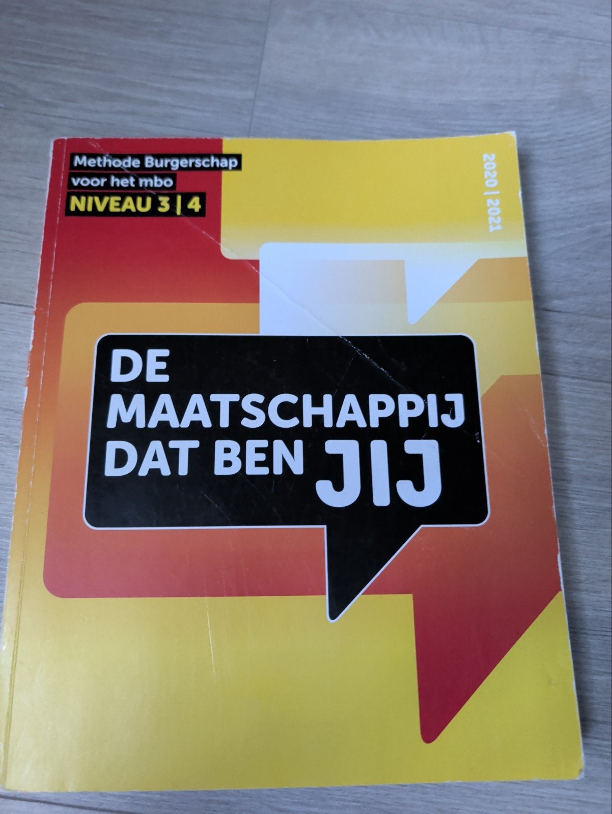 De Maatschappij Dat Ben Jij - Methode Burgerschap MBO, Boeken, Ophalen, Zo goed als nieuw, Overige niveaus, Maatschappijleer