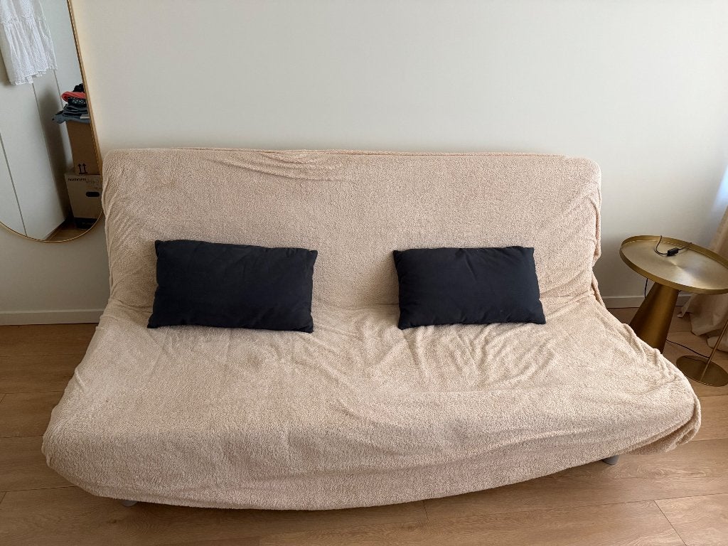 IKEA slaapbank / bedbank, Ophalen, Tweepersoons, 140 cm, Zo goed als nieuw