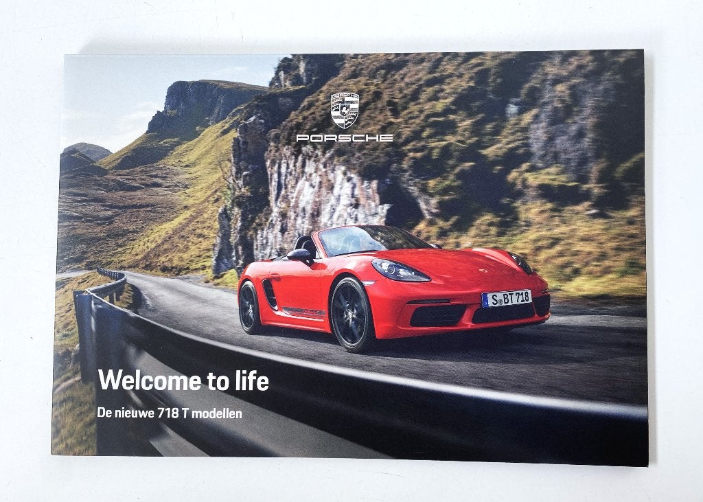Porsche 718 T Boxster / Cayman brochure 2019, Verzenden, Zo goed als nieuw, Porsche