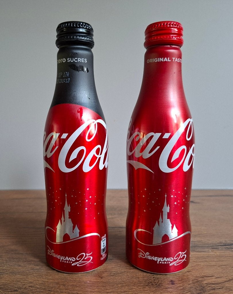 Coca-Cola Disneyland Parijs 25 jaar jubileum flessen, Ophalen of Verzenden, Mickey Mouse, Zo goed als nieuw, Overige typen