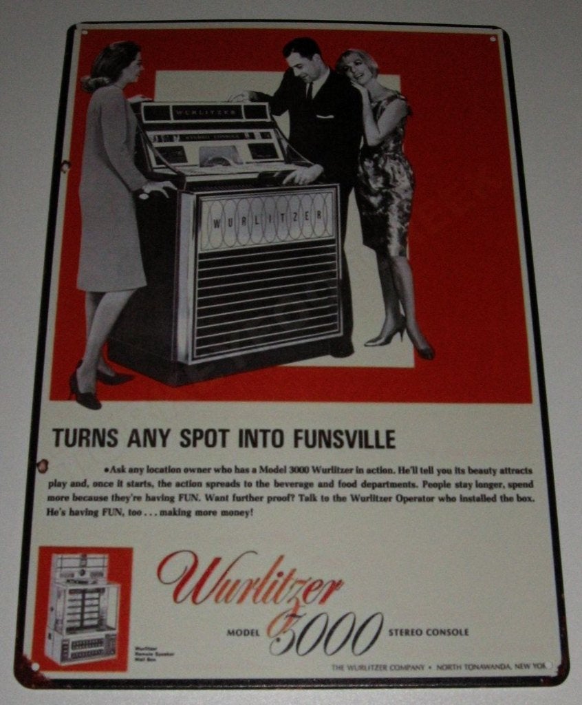 JUKEBOX WURLITZER : Bord - Model 3000 Stereo Console, Verzamelen, Automaten | Jukeboxen, Verzenden, Nieuw, 1970 tot heden, Wurlitzer