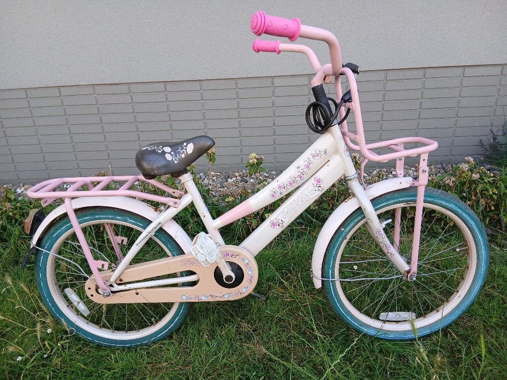 Meisjefiets, Ophalen, Terugtraprem, Gebruikt, Minder dan 16 inch