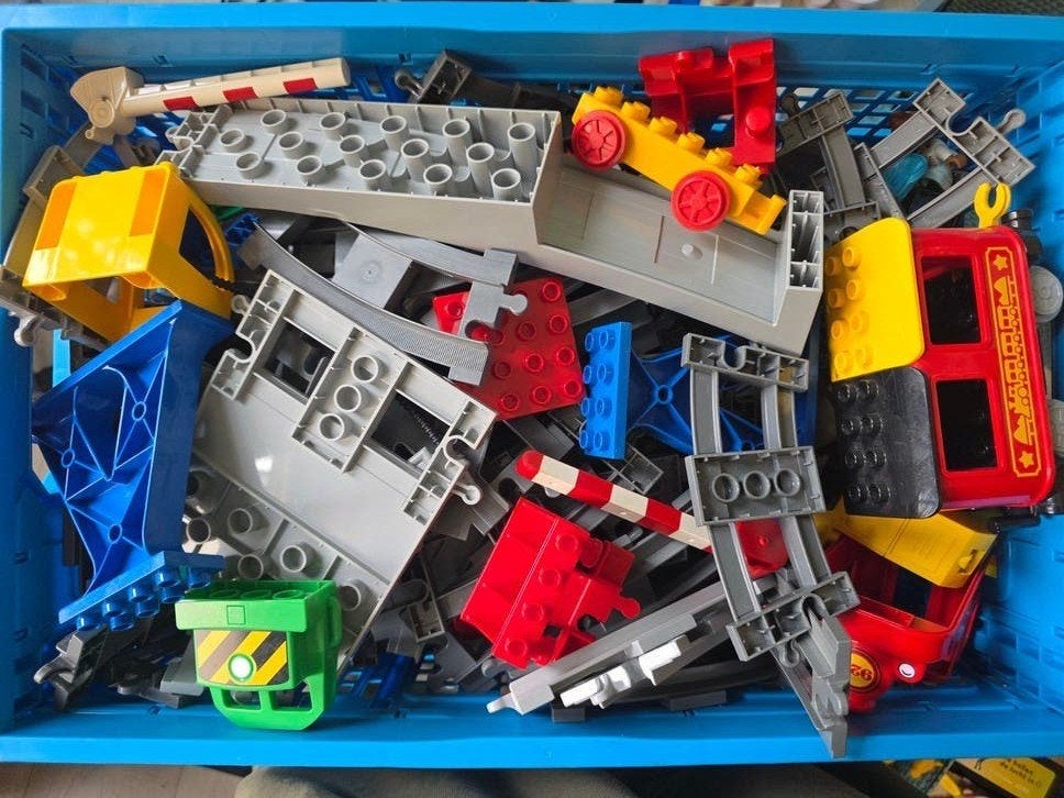 GIGANTISCHE partij LEGO Duplo & Hubelino (5 AH kratten vol!), Ophalen, Gebruikt, Overige merken
