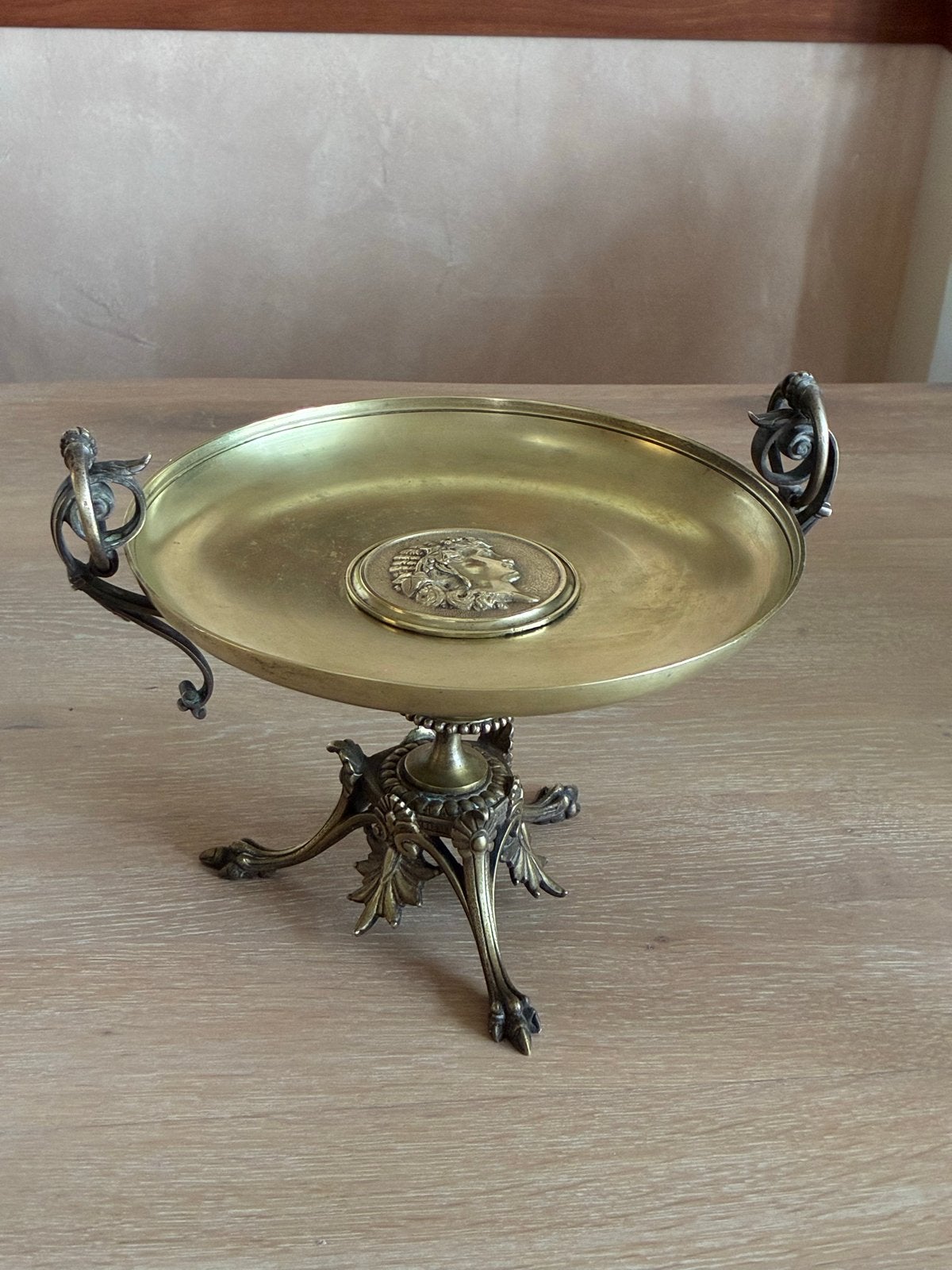 Antiek bronzen schaaltje met klassiek reliëf, Antiek en Kunst, Ophalen of Verzenden