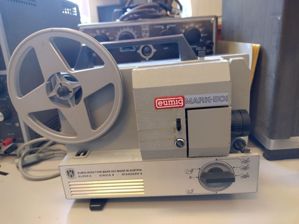 elektronica Filmprojector Eumig 501, Ophalen, Gebruikt