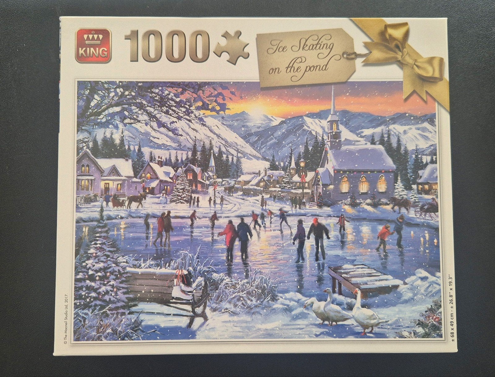 Puzzel 1000 stukjes - schaatsen, Ophalen, 500 t/m 1500 stukjes, Zo goed als nieuw, Legpuzzel