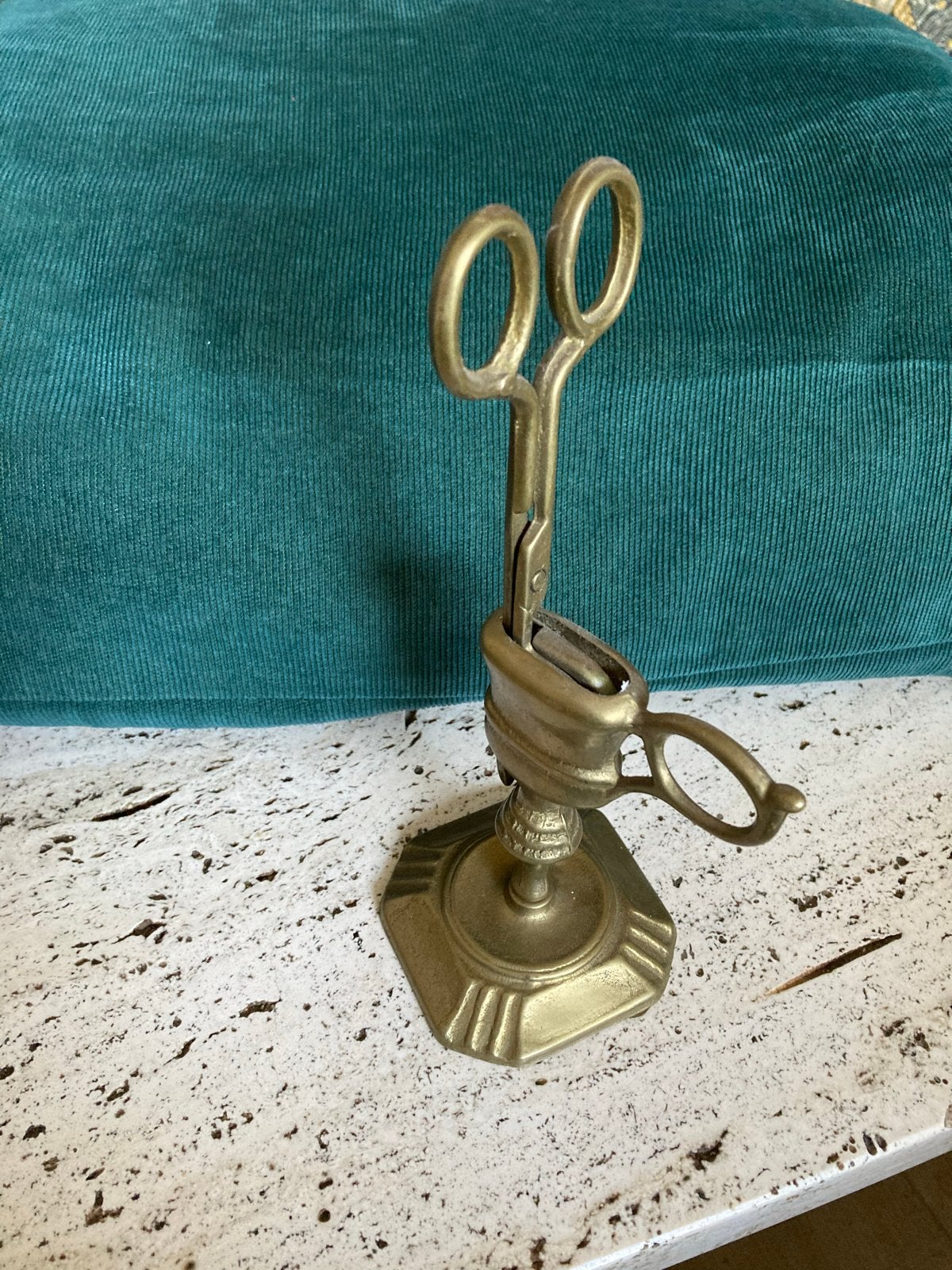 Antieke koperen kaarsensnuiter met standaard, Antiek en Kunst, Ophalen, Koper of Brons