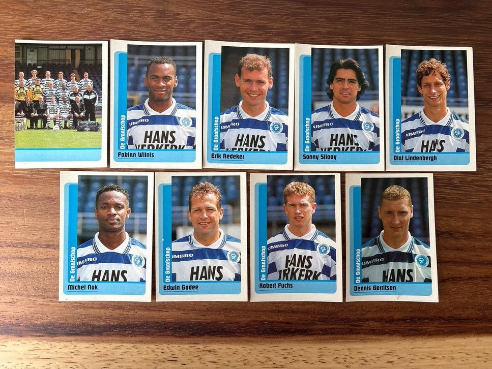 Panini Voetbal 1999 De Graafschap Stickers, Ophalen of Verzenden, Zo goed als nieuw, Stickers en Plaatjes