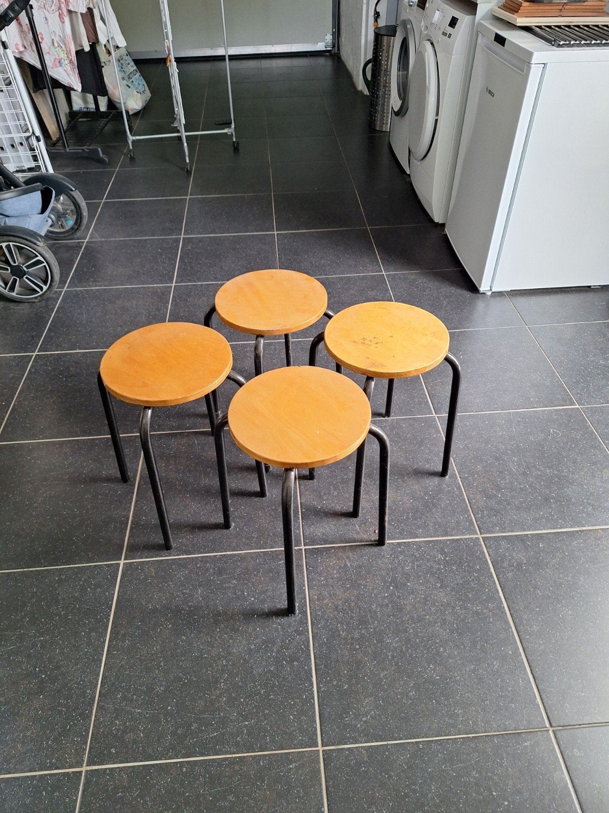 4 krukken, Ophalen, Gebruikt, Hout