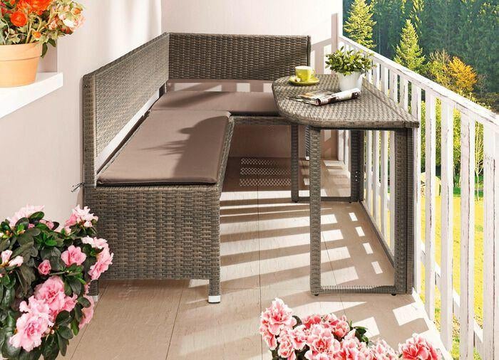 Tuinset - Loungeset - Hoekbank, Ophalen, 4 zitplaatsen, Zo goed als nieuw, Loungeset