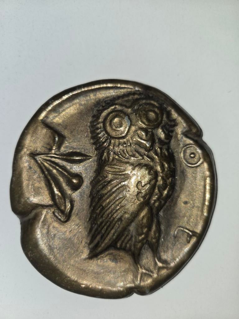 Oude Griekse Uil Munt - Tetradrachme Replica, Ophalen