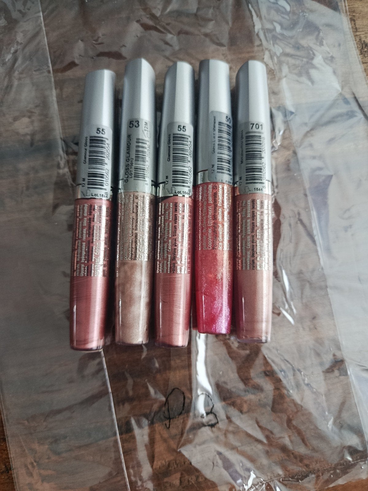 5x nieuwe lipgloss, Ophalen of Verzenden, Nieuw, Overige kleuren, Lippen