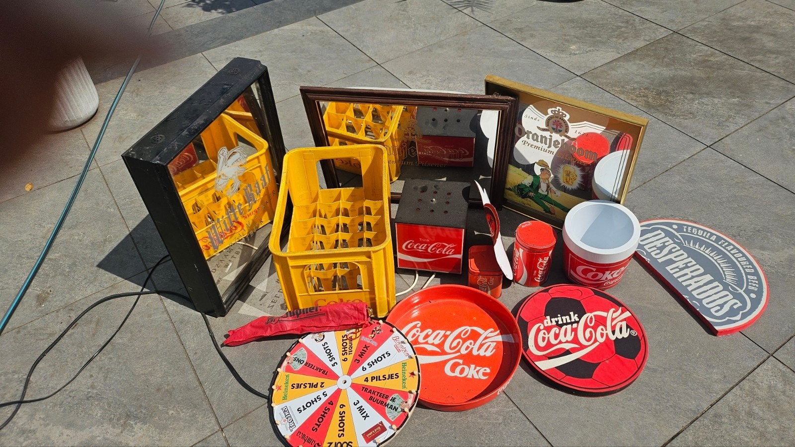 Mancave decoratie, Coca Cola, oranjeboom, witte raaf, despo, Ophalen, Gebruiksvoorwerp
